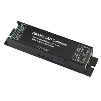 10pcs Brezplačna dostava za 4 kanali RGBW LED Digitalni zaslon Krmilnik DMX 512 LED Dekoder & Driver 12V-24V DMX Krmilnik