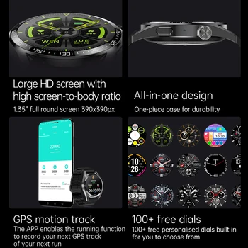 2022 Nov Moški Športni Pametno Gledati NFC Modri Zob Klic Predvajanje Glasbe GPS Tracker Brezžični Polnilnik Nepremočljiva Ženske Fitnes Smartwatch