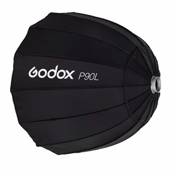 2x Godox DE400 Studio Flash + Prenosni P90L 90 CM Globoko Parabolični Softbox + FT-16 Sproži + Lahka Stojalo Kit