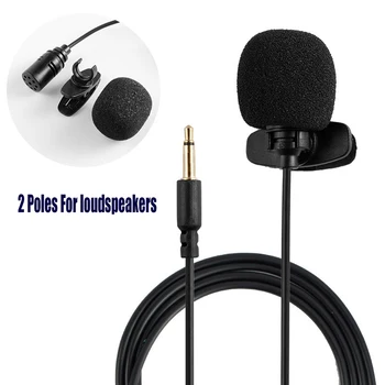 3.5 mm Aux Mono/ Stereo/ 4 Pole Lavalier Mikrofon River Clip-on Mini Mikrofon za Mobilni Telefon, Fotoaparat, Računalnik, Prenosnik, PC Snemanje