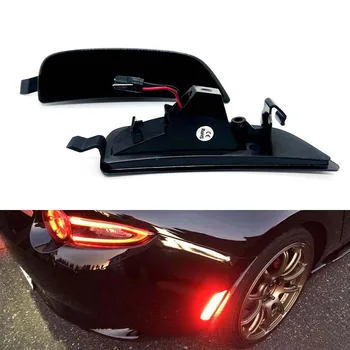 4pcs Spredaj Amber Zadaj Rdeča LED Strani Marker Fender Odbijača Vključite Opozorilne Lučke Kazalnika Za 2019-2020 Mazda Miata MX5 ND brez Napak