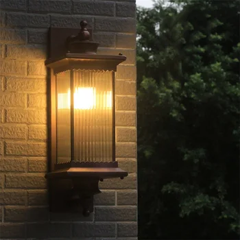 8M Prostem Retro Stenske Luči Sconces Klasična LED Žarnica Nepremočljiva Doma Dekorativne Za Verandi