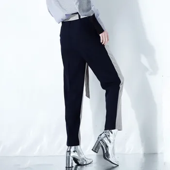 CHICEVER Gleženj Dolžina hlače za ženske visoko pasu mozaik čipke oblikovalec zadeli barvni Svinčnik Hlače ženske 2020 sodijo oblačila