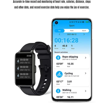 CHYCET 2021 znašala 1,57 palčni Poln na Dotik NOVE Pametne Watch Multi-sport Načini Smartwatch Moški Ženske Srčnega utripa IP67 Za IOS Android