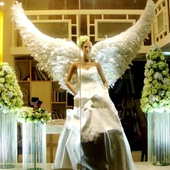 Cosplay beli angel krilo rekviziti modni brvi kažejo, rekviziti festival Angel Pernata krila spodnje perilo modni brvi orodja