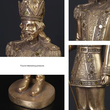 Evropski Letnik Kralja Rimskega Kiparstva Dom Dekoracija Dodatna Oprema Sodobne Smolo Znak Kip Soba Obrti Figur Darilo