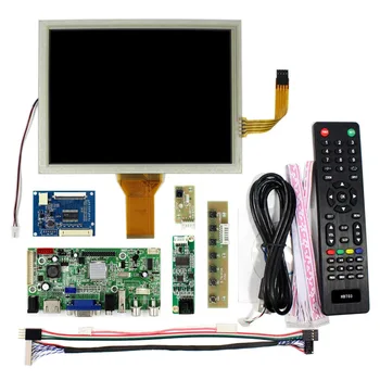 HD MI+VGA+AV+Audio+USB LCD Krmilnik Odbor 8inch 800x600 EJ080NA-05A Dotik LCD Zaslon