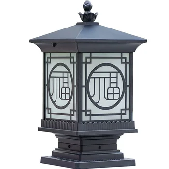 Hongcui Prostem Klasični Pošti Retro Lahka Nepremočljiva Steber LED Stenska Svetilka Svetilke za Dom Vrt