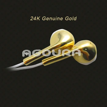 Luxury gold platinum prekrita slušalke za v uho