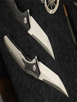 M390 v prahu jekla, zložljiv nož self-defense EOS folding nož iz ogljikovih vlaken titanove zlitine hitro odpiranje prenosni oster nož