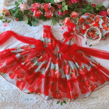 Miayii Otroška Oblačila, Španski Letnik Lolita Žogo Obleke Lok Očesa Šivanje Rojstni Dan Velikonočni Princesa Obleke Za Dekleta A146