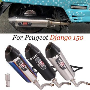Motorno kolo Izpušni Glušnik Spremenjen Povezave Sredini Cevi Povezavo Cevi 51mm Z Izmenljivem DB Kille Za Peugeot Django 150 150i