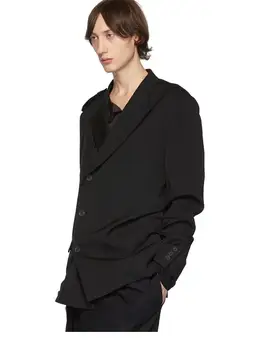 Moške nova velika velikost fazi oblačila nišo design dekonstrukcija bo ustrezala Yamamoto slog priložnostne velikosti jakna