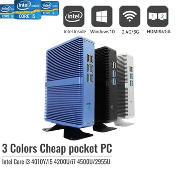 Najcenejši Fanless Intel Nuc Mini PC Celeron N3150 Pentium N3700 Z 2*HD Dvojno Lan Barebone Namizni Računalnik Mikro HTPC WiFi 300M