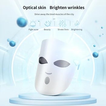 Načrtovanju minimalizem LED Obrazno Masko Lepoto, Pomlajevanje Kože, Foton Svetlobe Masko Terapija Gubam Akne Privijte Obraz za Nego Kože Orodja
