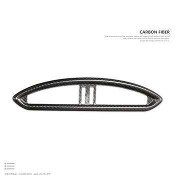 Ogljikovih Vlaken za Subaru BRZ Toyota 86 2013-2020 Notranje zadeve Centralni Nadzor izstopu Zraka Vent Kritje Nalepka