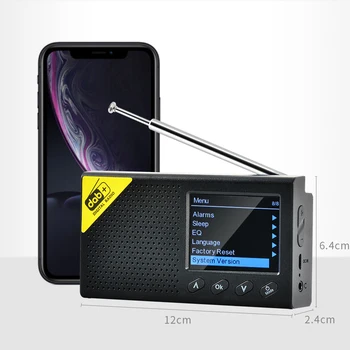 Prenosni Digitalni Bluetooth, združljiva DAB/DAB Radio Stereo FM DAB Avdio Sprejemnik Igralec Lahka Akumulatorska Doma Sprejemnik