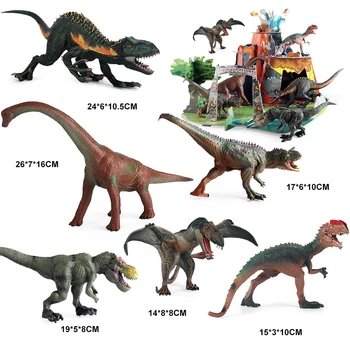 Simulacija Dinozaver Model Scene Sestavljanje Puzzle Igrača Premično Lutka Jurassic Dinozaver Park Model Igrača Otroka Izobraževalne Igrače Darilo