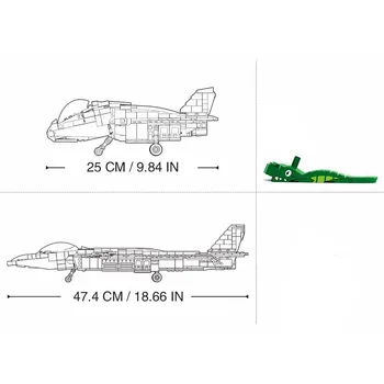 Sluban 0931 J-20 Stealth Fighter Majhne Delce sestavljanke sestaviti letalo gradniki fant igrače Za Otroke darila