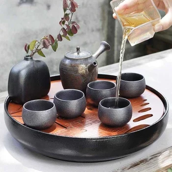 Storitev Teaware Bandeja Kitajska De Odbor Te Chino Dienblad Puer Slovesnosti Set, Ki Služijo Gongfu Kung Fu Kitajski Čaj Pladenj