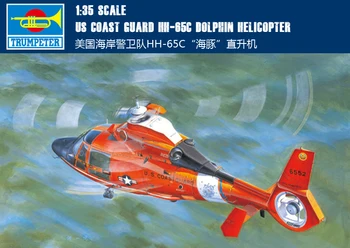 Trobenta 1/35 Ameriške obalne straže HH-65C dolphin letalo 05107 Sestavljanje modela