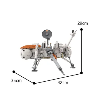 Vesoljska Sonda Mars Logger MOC gradniki Lander Viking Vesoljske Sonde 1-2 1:9 Robot Model Opeke Igrače za Otroke, Fantje Darila