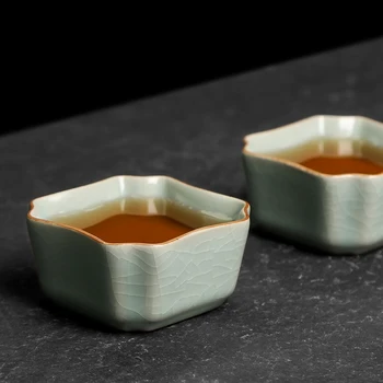 Vintage Preprosto Teacup Elegantno Kitajski Slog Ustvarjalne Ročno Umetnost Elegantno Teacup Staro Moda Copo De Vidro Teaware Nastavite DI50CB