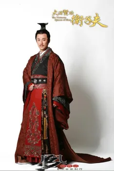 Visoka kakovost hanfu moški kostum Starodavni Kitajski Cesar Kostum TV Play o Han Tang dinastije Ming cesar obrabe