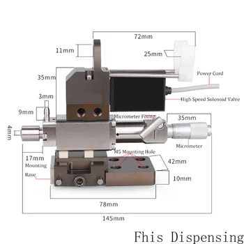 Visoke Hitrosti Ventil Za Vbrizgavanje Izdajanje Pralni Ne Dobite Izdajanje Ventil Mikrometer Fine Tuning Hitro Ventil