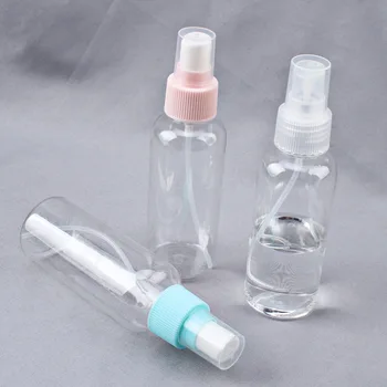 Vroče 50 ml 100 ml Plastične Spray Steklenico Prazno Jasne Povratne Steklenice Megle Mini Spray Steklenice za Kozmetične Embalaže Potovanja Steklenico