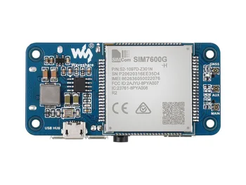 Waveshare SIM7600G-H 4G Hoed (B) Voor Raspberry Pi, lte Cat-4 4G / 3G / 2G Ondersteuning, Gnss Positionering, Globalno Band