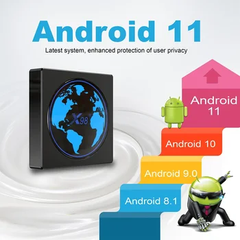X98 mini Smart iptv polje Android 11 4GB 32GB 64GB Amlogic S905W2 Podporo AV1 Wifi, BT 4K Youtube Media Player X98Mini Set top box