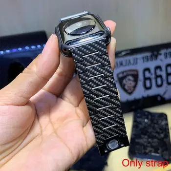Za Modele 41mm 42mm 43mm 44 45 mm majhna Teža Watch Band iz Ogljikovih Vlaken Magnetne Sponke Watch Universal Trak D5f8
