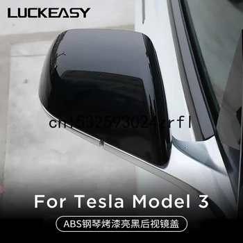 Za Tesla Model 3 2018-20 Rearview Mirror Kritje Nič Dokaz Ogledalo Stanovanj Vzvratno Ogledalo, Ki Zajema Spremembo Dodatki