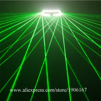 Zeleno Lasersko Svetlobo LED Svetlobna Laserman Očala Utripa Rdeče Laserske Stranka Stekla Laser Show Fazi Ples Obrabe