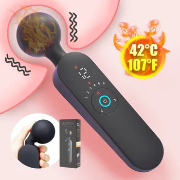 Čarobno Palico Smart Ogrevanje Vibrator 12 Način Za Odrasle Masturbator G-Spot Nastavek Klitoris Stimulator Massager Sex Igrača Za Ženske