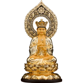 Čisti baker in zlato, 19-palčni Velikega Sonca Tathagata Kip Bude