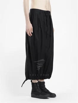širok noge Vrvico odrezana hlače Japonski design balun hlače bloomers