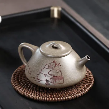 ★Chang tao 】 priporočljivo yixing čajnik JiJunHe čisto priročnik čajnik rakovice lupini zelena sinu kamen gourd zajemalko 170 cc
