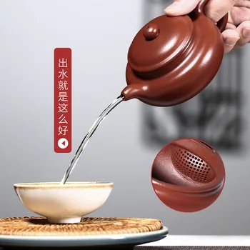 ★Prava umetnost yixing priporočljivo čisto priročnik čajnik čaja set darilo napis lonec archaize od dahongpao obleko